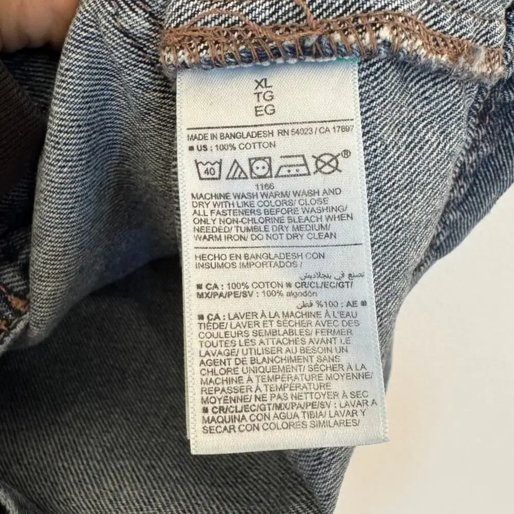 Old Navy Denim Barn Coat Jacket Women’s XLarge Button Front Chore Coat Excellent - Picture 4 of 6